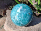 Polished Amazonite Spheres x 3 From Madagascar