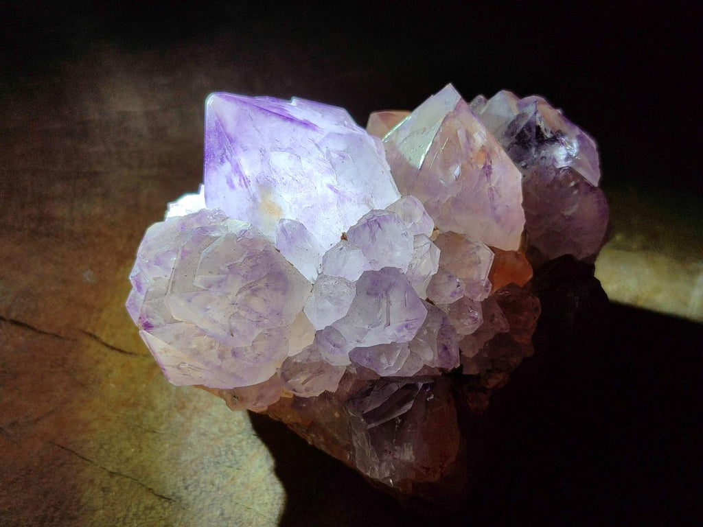 Natural Sunburst Spirit Amethyst Clusters x 3 From Boekenhouthoek, South Africa