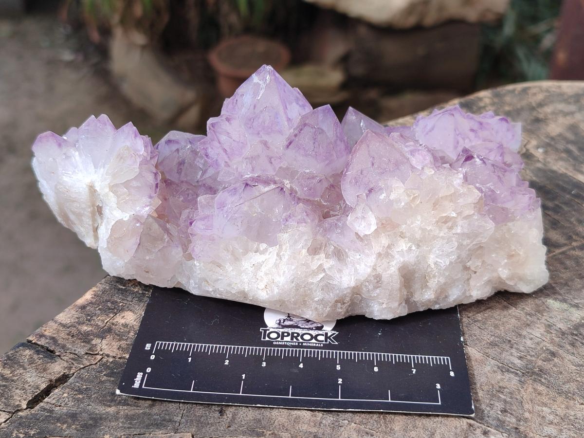 Natural Sunburst Spirit Amethyst Clusters x 3 From Boekenhouthoek, South Africa