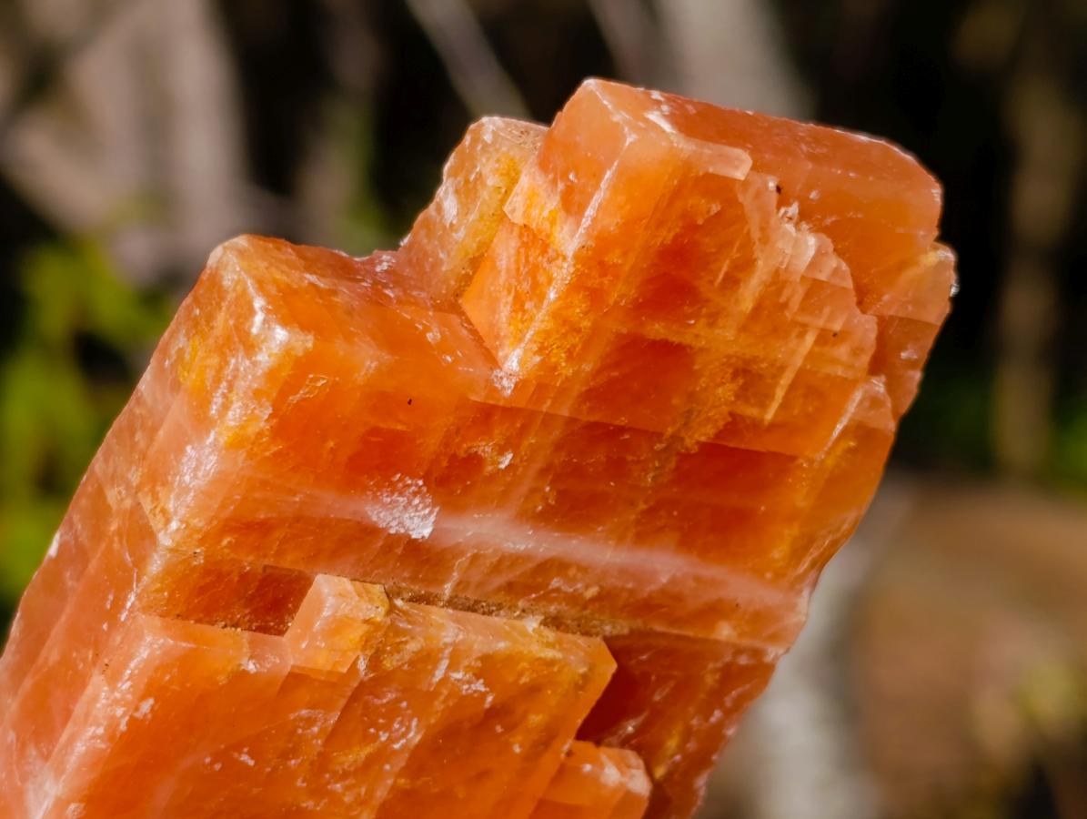 Natural Rhombohedral Sunset Orange Calcite Specimens x 12 From Spitzkop, Namibia - Toprock Gemstones and Minerals 