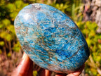 Polished Blue Apatite Standing Display Pieces x 3 From Betroka, Madagascar - Toprock Gemstones and Minerals 