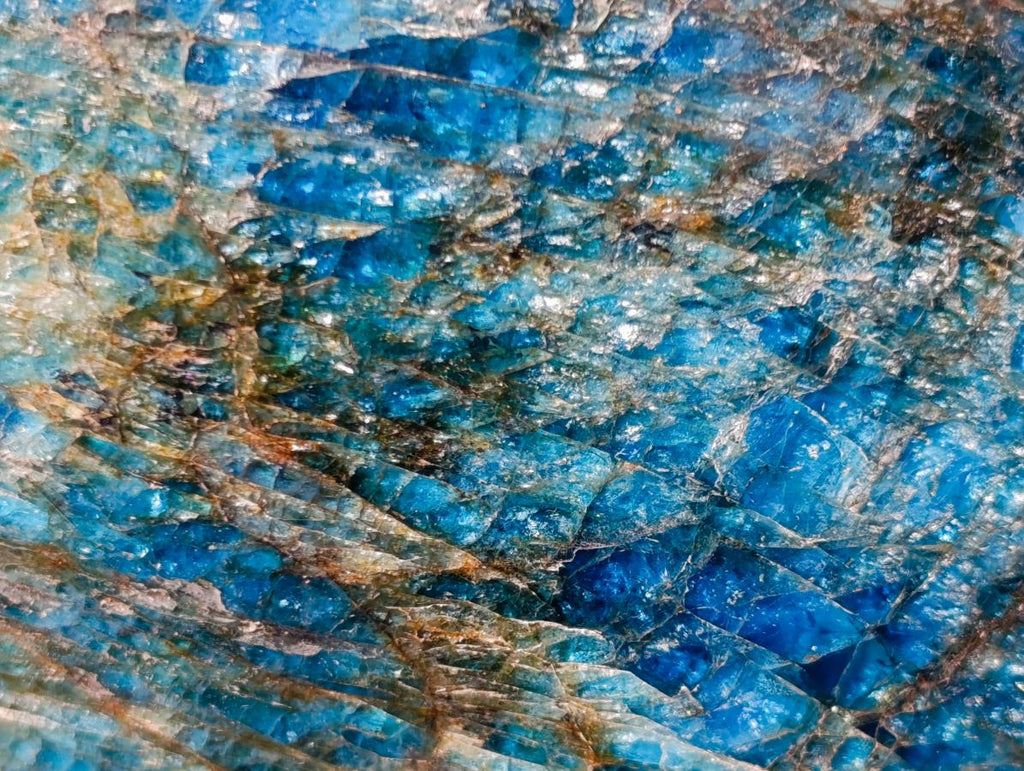 Polished Blue Apatite Standing Display Pieces x 3 From Betroka, Madagascar - Toprock Gemstones and Minerals 