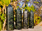 Polished Stromatolite "Kambaba Jasper" Display Crystals x 12 From Katsepy, Madagascar - Toprock Gemstones and Minerals 