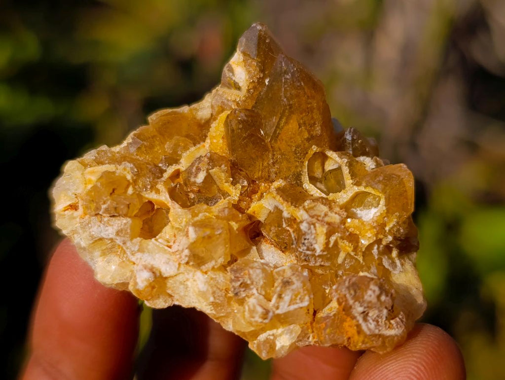 Natural Golden Limonite Quartz Clusters x 35 From Solwezi, Zambia - Toprock Gemstones and Minerals 