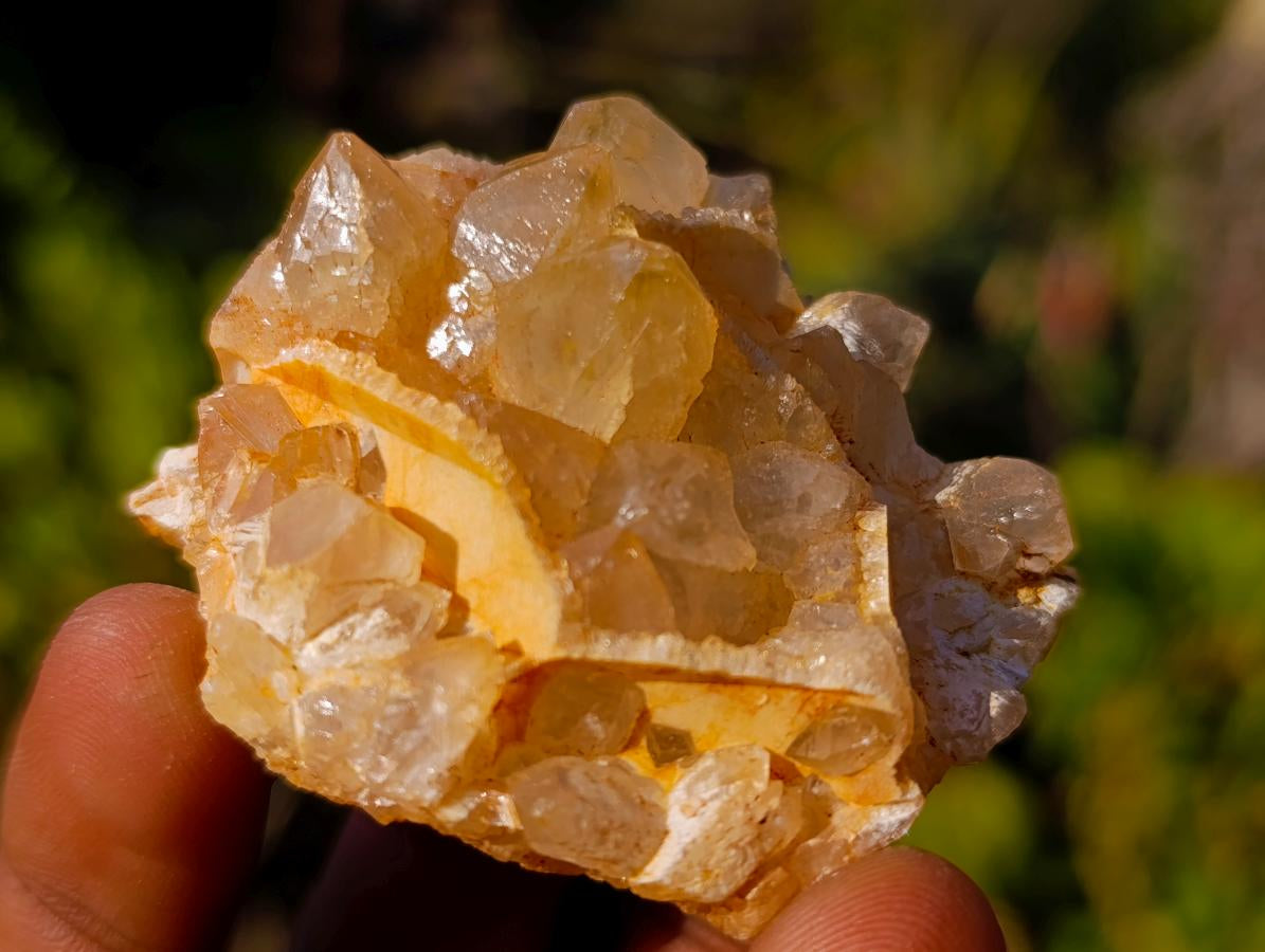 Natural Golden Limonite Quartz Clusters x 35 From Solwezi, Zambia - Toprock Gemstones and Minerals 