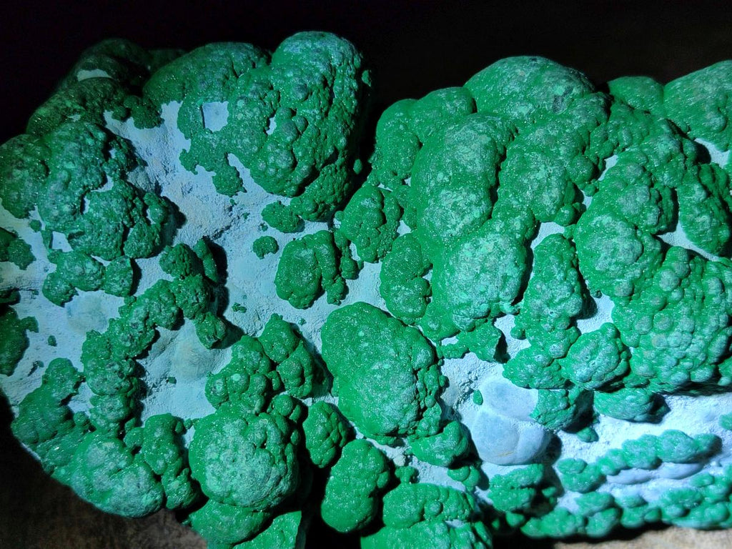 Natural Botryoidal Malacolla Specimens x 3 From Kulukuluku, Congo