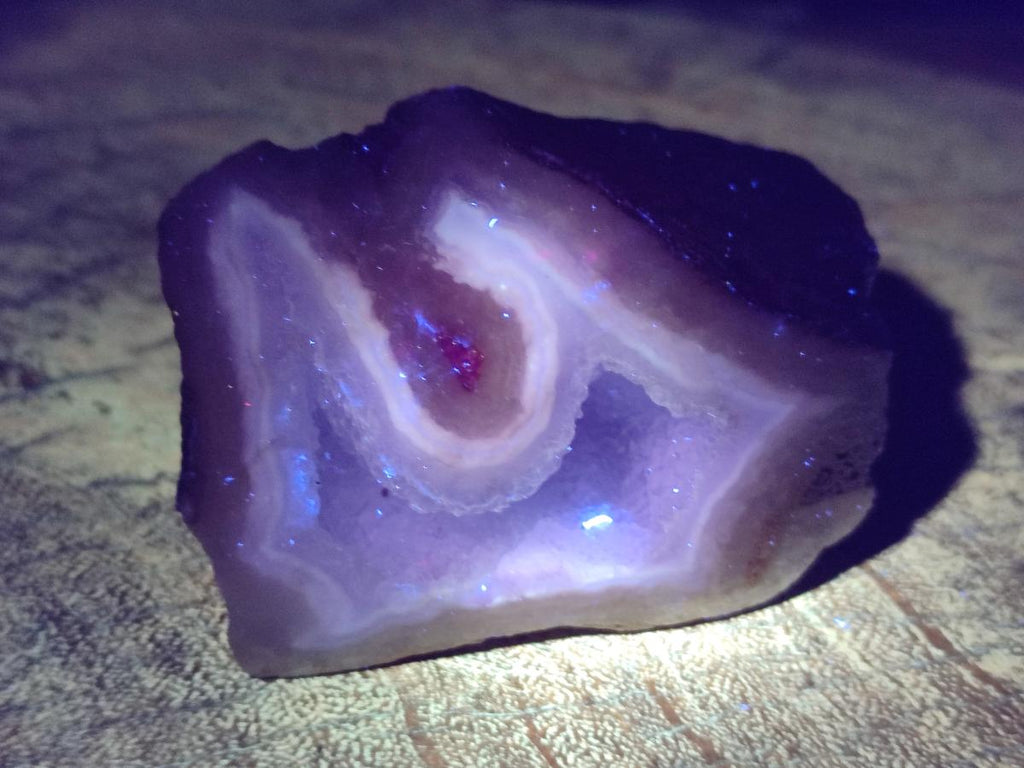 Polished One Side Blue Lace Agate Geodes x 12 From Nsanje, Malawi
