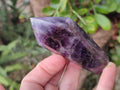 Polished Chevron Amethyst Display Crystals x 6 From Zambia