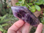 Polished Chevron Amethyst Display Crystals x 6 From Zambia