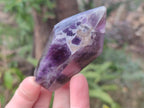 Polished Chevron Amethyst Display Crystals x 6 From Zambia