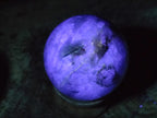 Polished Watermelon Fluorite Spheres x 3 From Uis, Namibia
