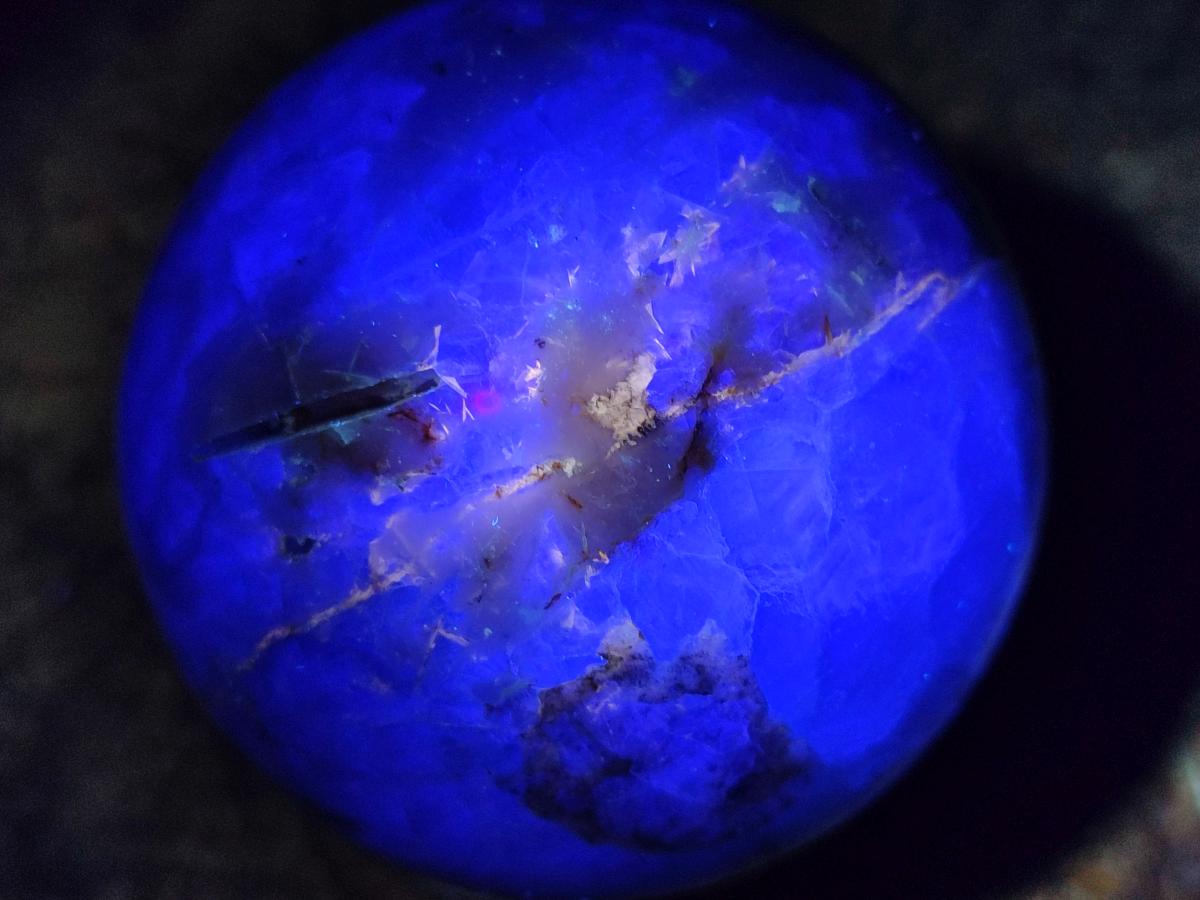 Polished Watermelon Fluorite Spheres x 3 From Uis, Namibia