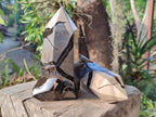 Polished and Natural Septerye Sauvage Display Crystals x 2 From Mahajanga, Madagascar