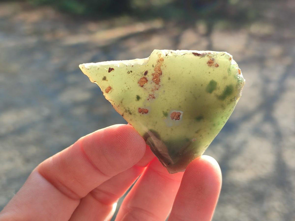 Polished One Side Mtorolite Chrysoprase Slices x 35 From Mutorashanga, Zimbabwe