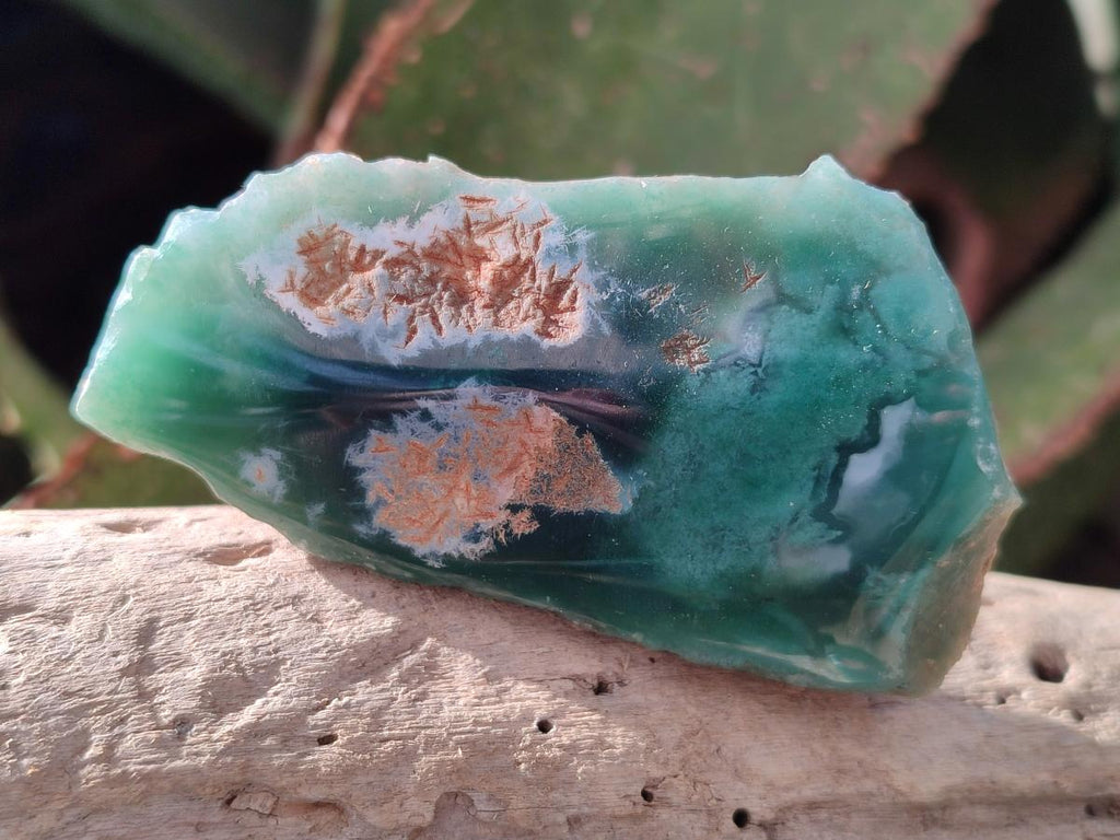 Polished One Side Mtorolite Chrysoprase Slices x 35 From Mutorashanga, Zimbabwe
