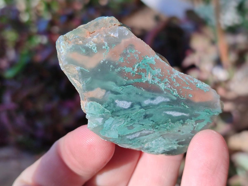 Polished One Side Mtorolite Chrysoprase Slices x 35 From Mutorashanga, Zimbabwe