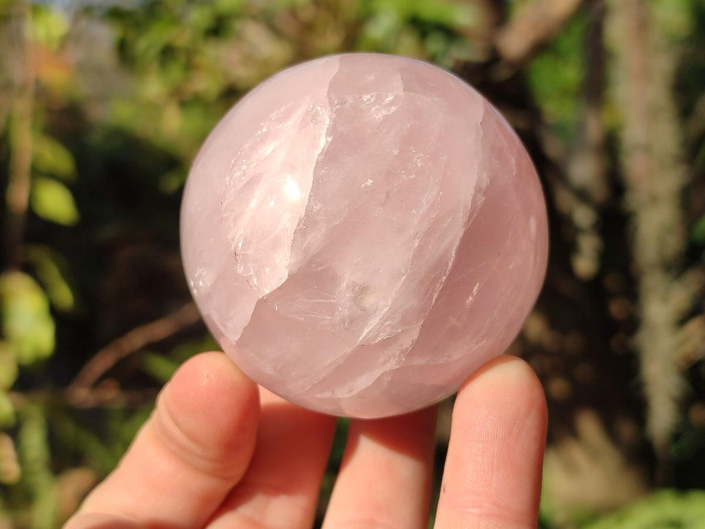 Polished Gemmy Star Rose Quartz Spheres x 6 From Madagascar - Toprock Gemstones and Minerals 
