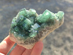 Natural Green Cubic Fluorite Specimens x 6 From Mandrosonoro, Madagascar - Toprock Gemstones and Minerals 