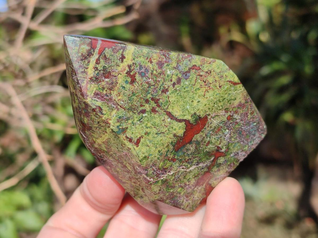 Polished Bastite Dragonsblood Stone Display Crystals x 4 From Tshipise, South Africa - Toprock Gemstones and Minerals 