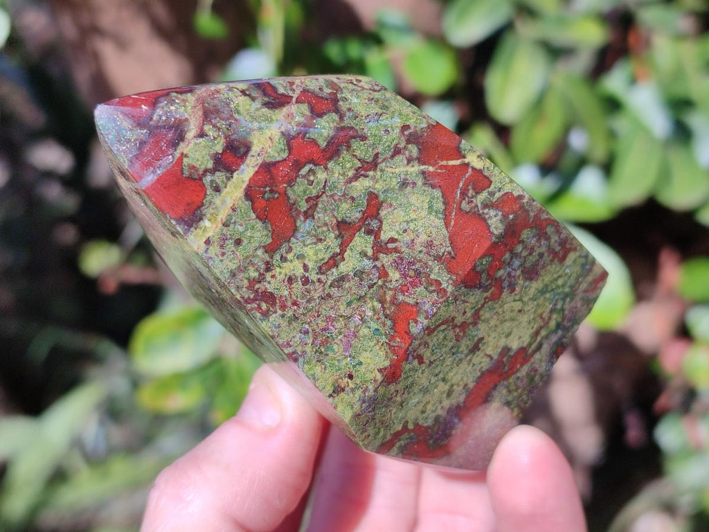 Polished Bastite Dragonsblood Stone Display Crystals x 4 From Tshipise, South Africa - Toprock Gemstones and Minerals 