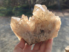 Polished and Natural Cascading Smokey Citrine Quartz Clusters x 2 From Luena, Congo - Toprock Gemstones and Minerals 