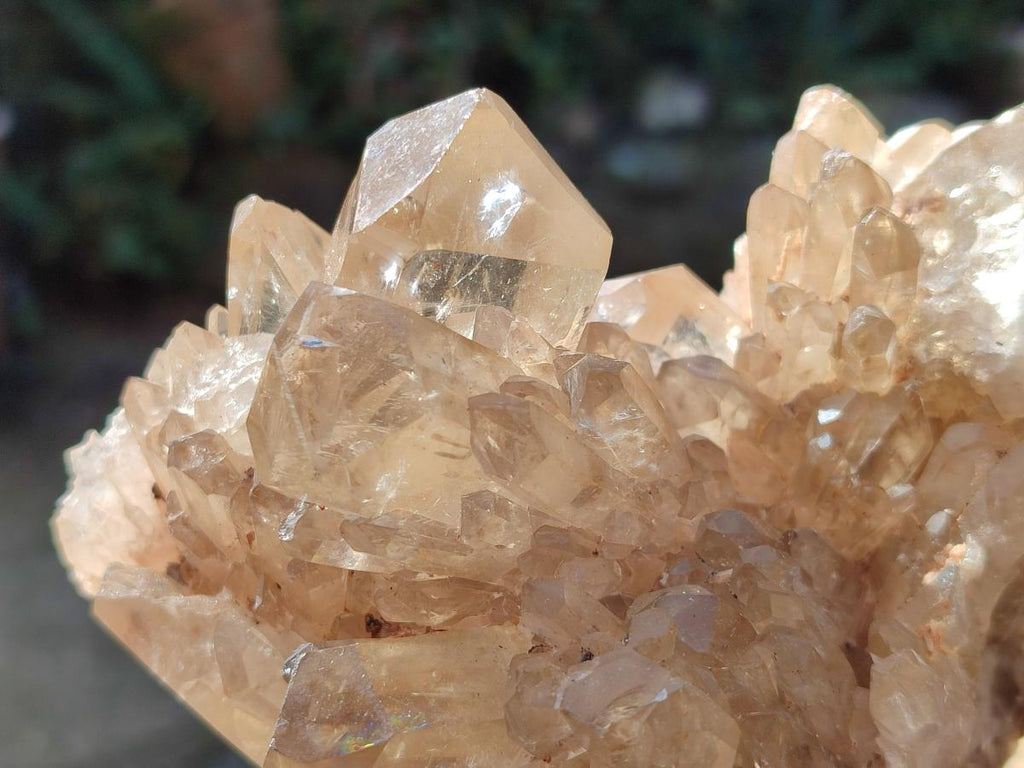 Polished and Natural Cascading Smokey Citrine Quartz Clusters x 2 From Luena, Congo - Toprock Gemstones and Minerals 