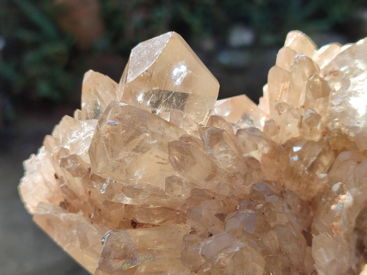 Polished and Natural Cascading Smokey Citrine Quartz Clusters x 2 From Luena, Congo - Toprock Gemstones and Minerals 