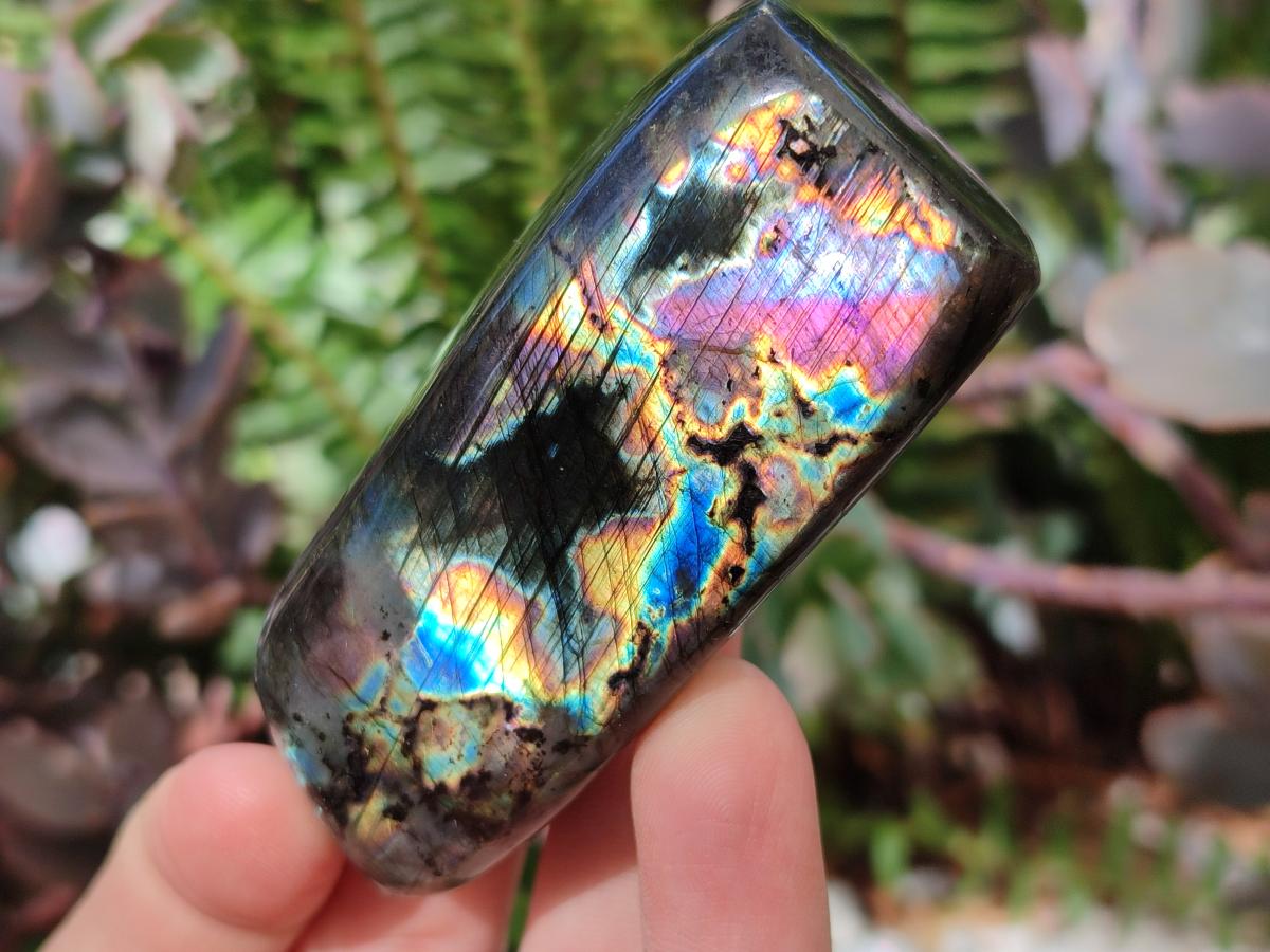 Polished Spectrolite Labradorite Standing Display Pieces x 13 From Madagascar - Toprock Gemstones and Minerals 