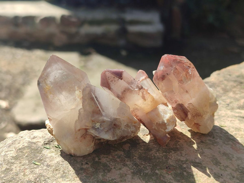Natural Red Hematoid Quartz Crystals x 24 From Karoi, Zimbabwe - Toprock Gemstones and Minerals 