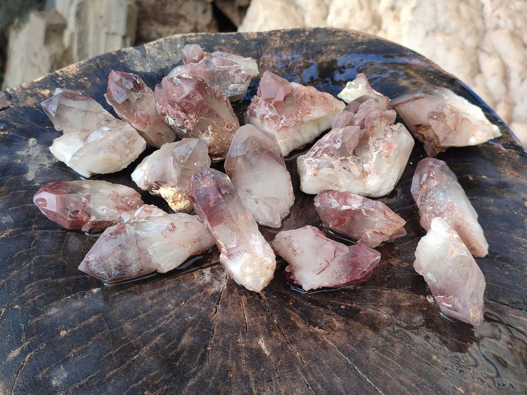 Natural Red Hematoid Quartz Crystals x 24 From Karoi, Zimbabwe - Toprock Gemstones and Minerals 