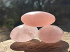 Polished Gemmy Rose Quartz Galets x 24 From Madagascar - Toprock Gemstones and Minerals 