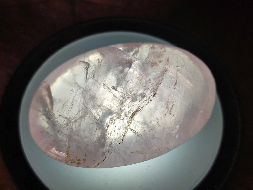 Polished Gemmy Rose Quartz Galets x 24 From Madagascar - Toprock Gemstones and Minerals 