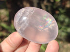 Polished Gemmy Rose Quartz Galets x 24 From Madagascar - Toprock Gemstones and Minerals 