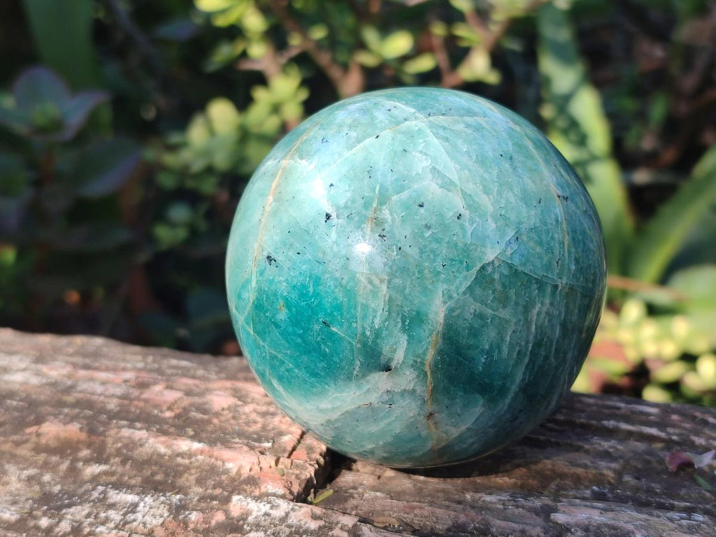 Polished Amazonite Spheres x 3 From Madagascar - Toprock Gemstones and Minerals 