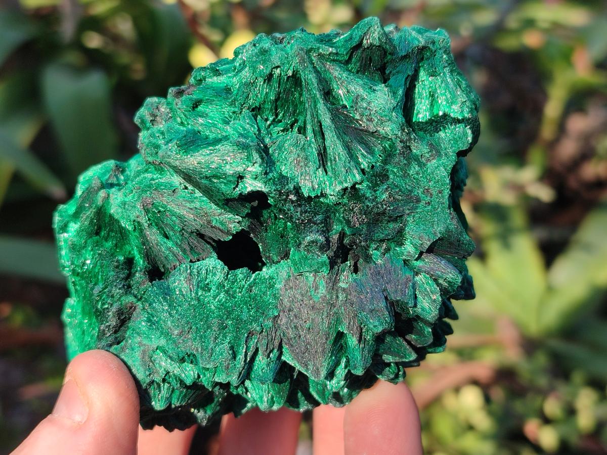 Natural Silky Malachite Specimens x 3 From Kasompe, Congo - Toprock Gemstones and Minerals 
