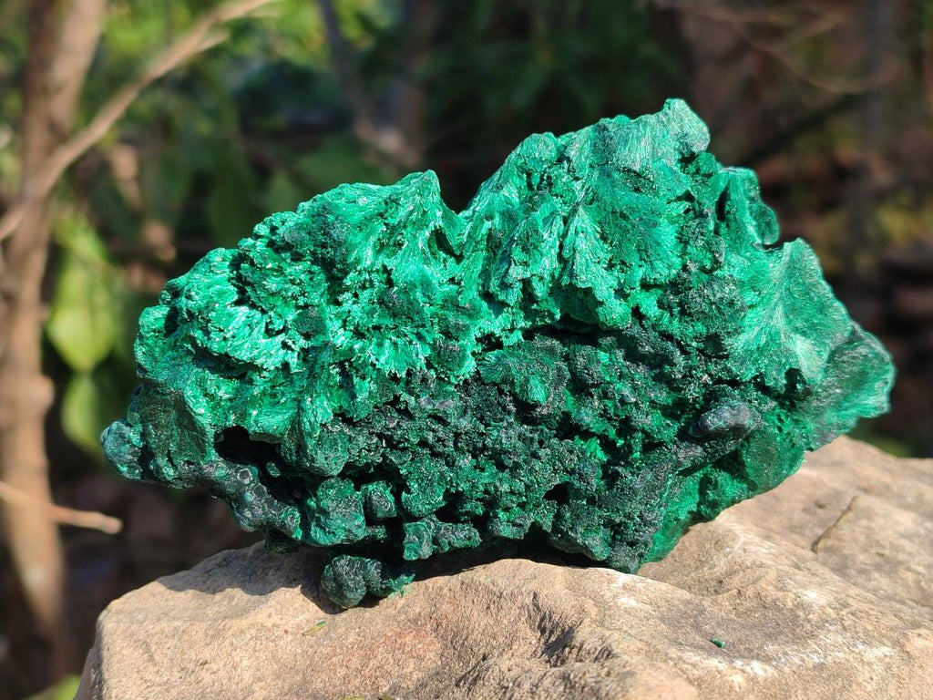 Natural Silky Malachite Specimens x 3 From Kasompe, Congo - Toprock Gemstones and Minerals 