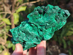 Natural Silky Malachite Specimens x 3 From Kasompe, Congo - Toprock Gemstones and Minerals 