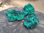 Natural Silky Malachite Specimens x 3 From Kasompe, Congo - Toprock Gemstones and Minerals 