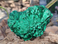 Natural Silky Malachite Specimens x 3 From Kasompe, Congo - Toprock Gemstones and Minerals 