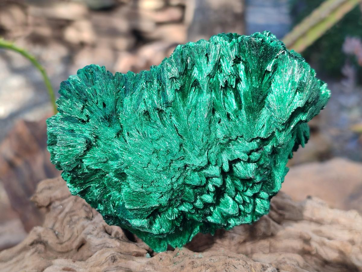 Natural Silky Malachite Specimens x 3 From Kasompe, Congo - Toprock Gemstones and Minerals 
