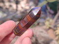 Polished Banded Tiger Iron Pendant Crystals x 20 From South Africa - Toprock Gemstones and Minerals 