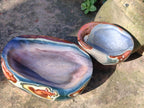 Polished Polychrome Jasper Bowls x 2 From NW Coast, Madagascar - Toprock Gemstones and Minerals 