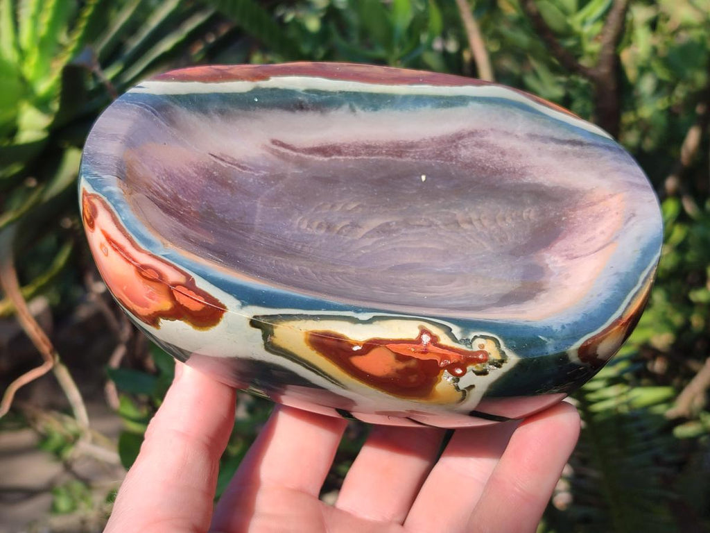 Polished Polychrome Jasper Bowls x 2 From NW Coast, Madagascar - Toprock Gemstones and Minerals 