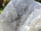Polished and Natural Blue Lace Agate Standing Display Pieces x 2 From Nsanje, Malawi - Toprock Gemstones and Minerals 