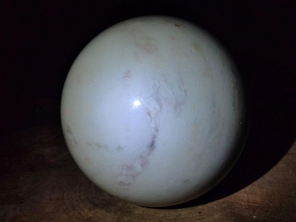 Polished XL White Marble x 1 From Rustenburg, South Africa - Toprock Gemstones and Minerals 