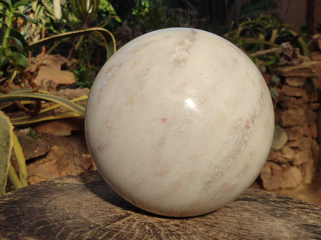 Polished XL White Marble x 1 From Rustenburg, South Africa - Toprock Gemstones and Minerals 
