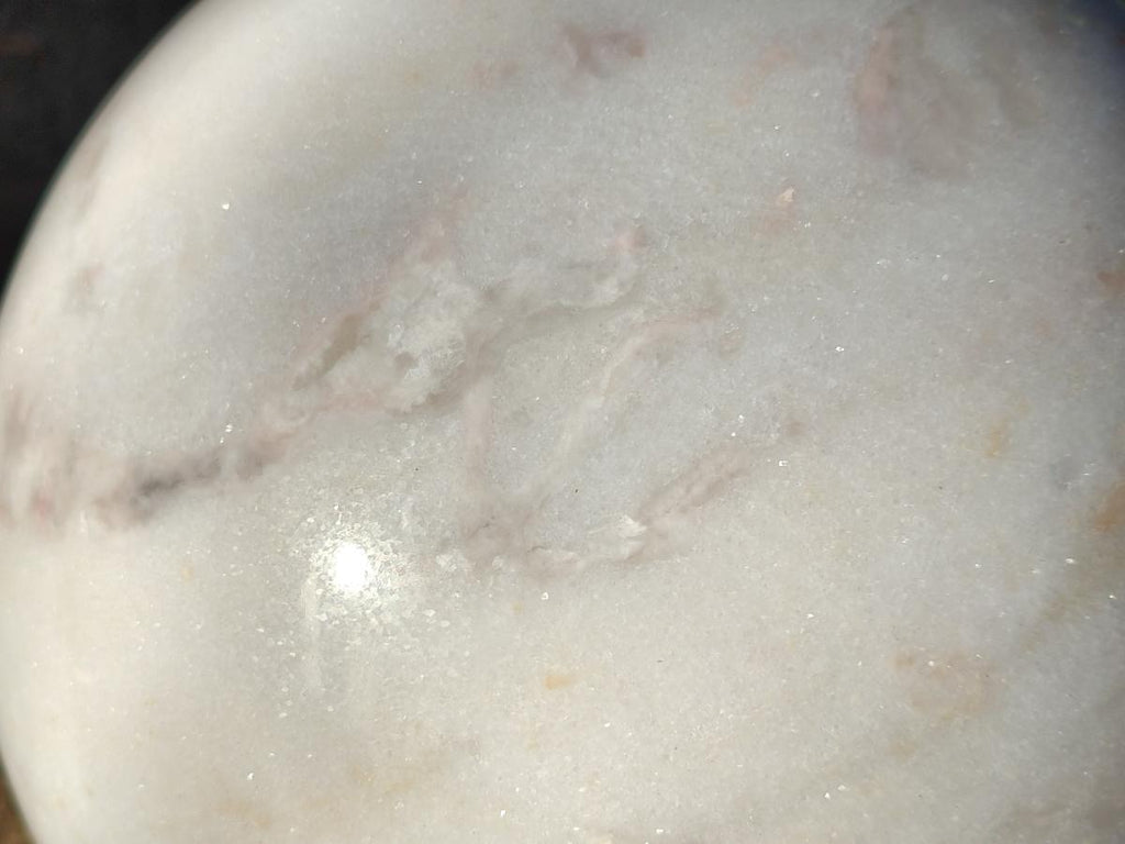 Polished XL White Marble x 1 From Rustenburg, South Africa - Toprock Gemstones and Minerals 