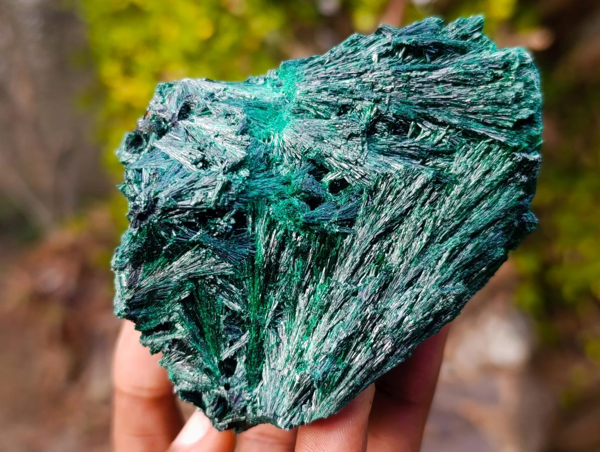 Natural Silky Malachite Specimens x 6 From Kasompe, Congo - Toprock Gemstones and Minerals 