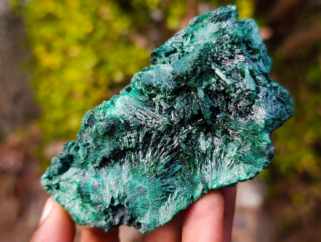 Natural Silky Malachite Specimens x 6 From Kasompe, Congo - Toprock Gemstones and Minerals 