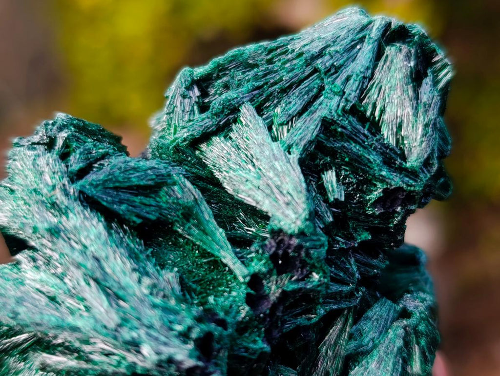 Natural Silky Malachite Specimens x 6 From Kasompe, Congo - Toprock Gemstones and Minerals 
